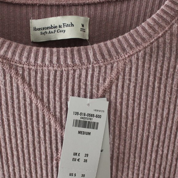 NWT A&F Soft AF purple tunic, Sz. M - Picture 3 of 3